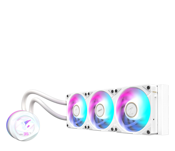 GIGABYTE WaterForce X II 360 ARGB White 3x120mm - 1326282 - zdjęcie 2
